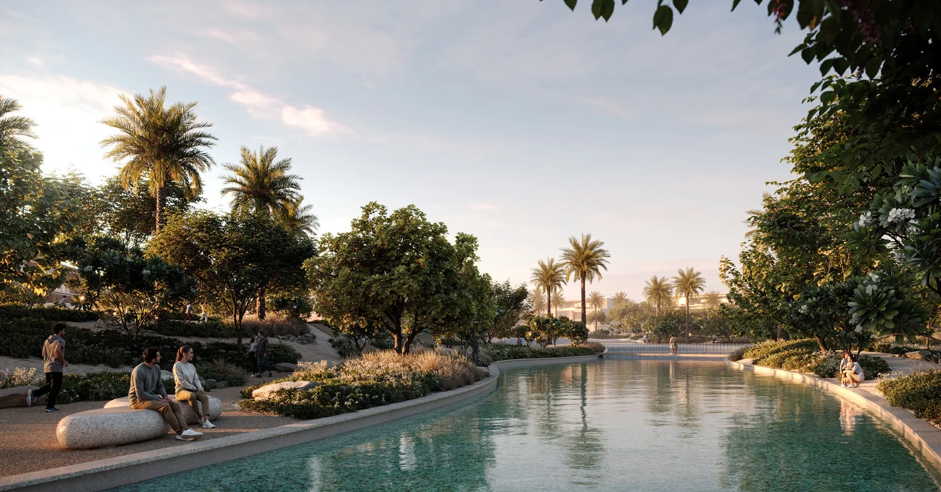 Dining in the landscape at Lunaya
