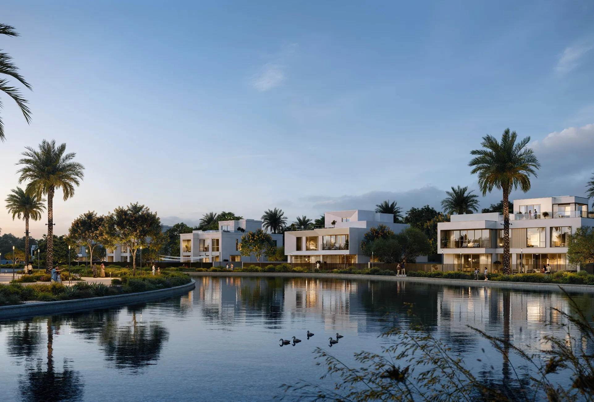 Lunaya lagoon landscape and residences