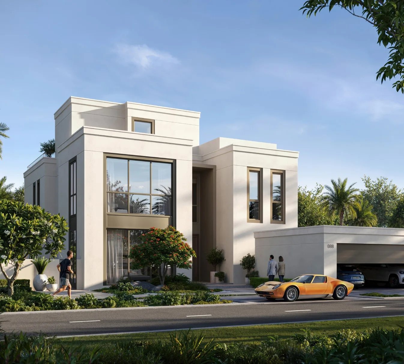 Delivered landscape at Al Barari, shown as previous work by the developer